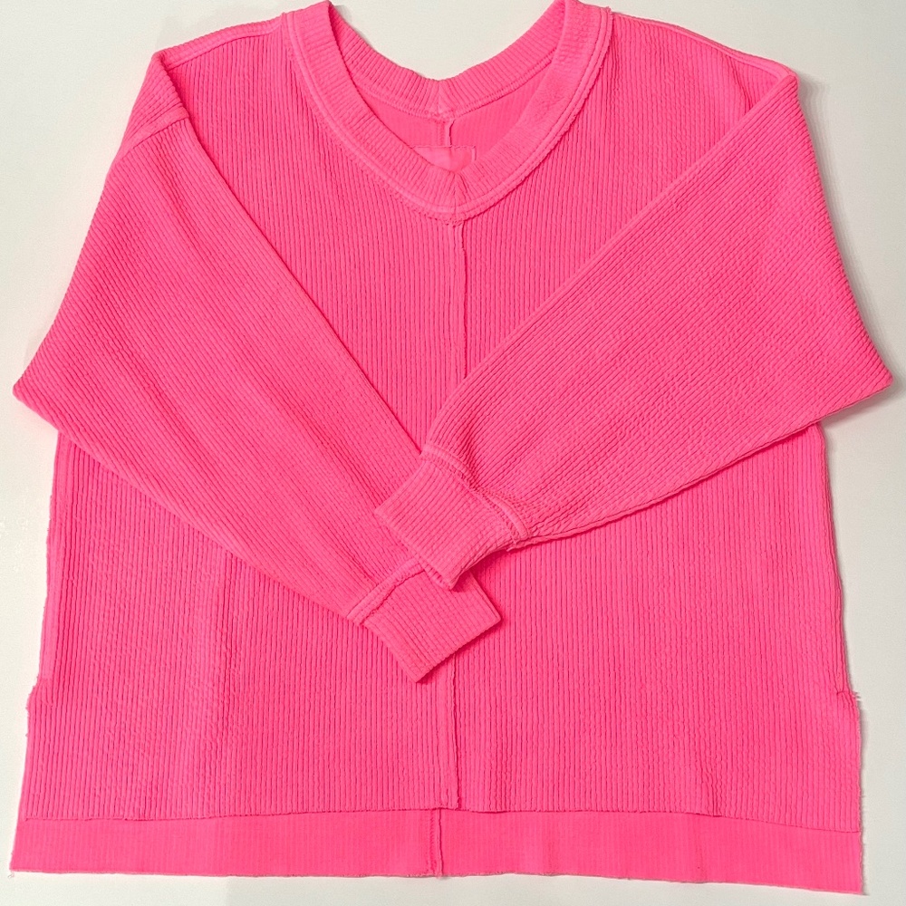 ‼️NEW AERIE HOT PINK OVERSIZED SWEATER‼️